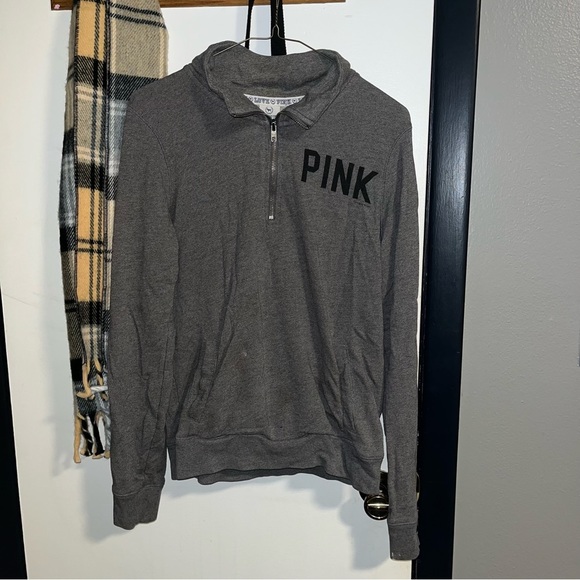 PINK VS quarter zip - Picture 1 of 3